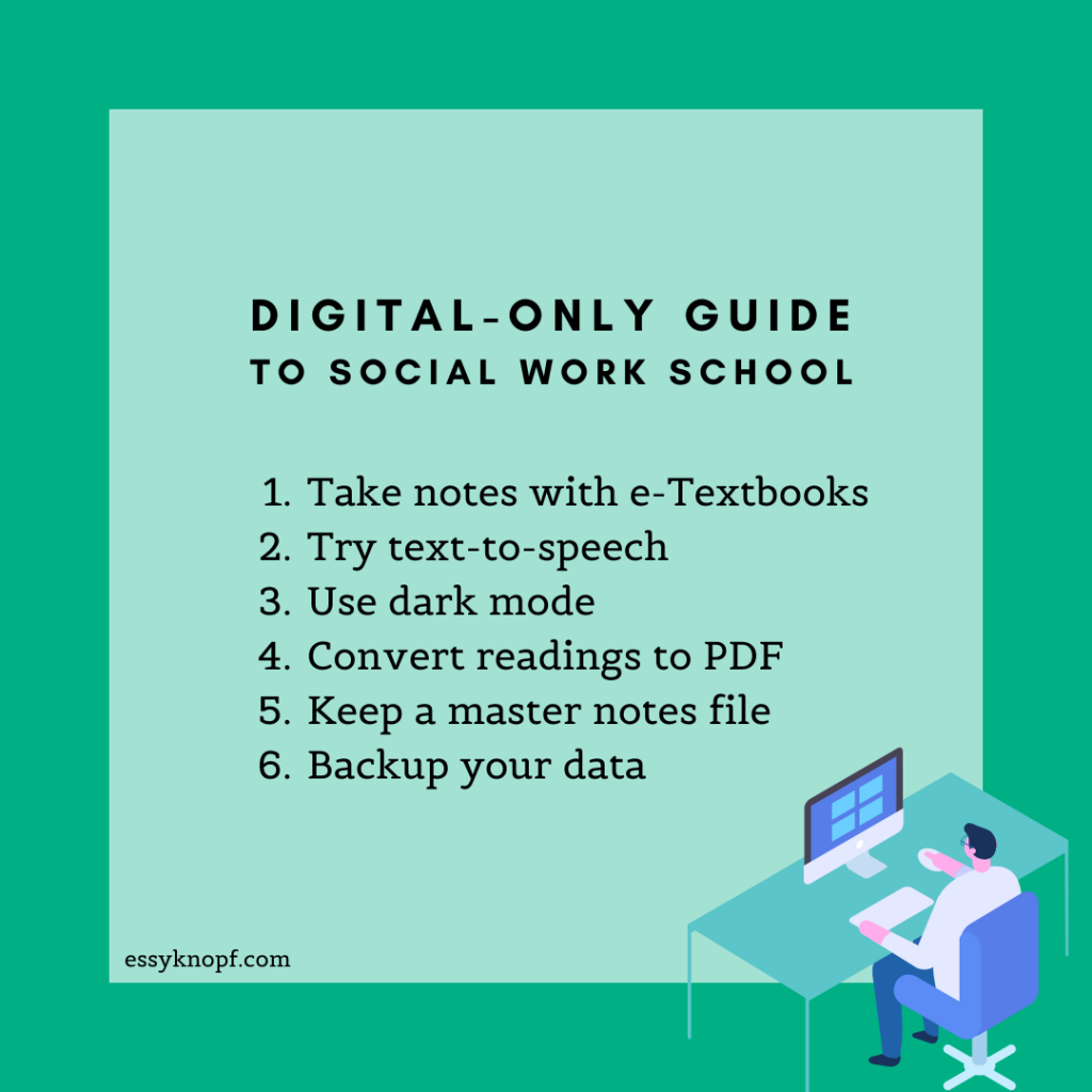 Essy Knopf digital-only social work school