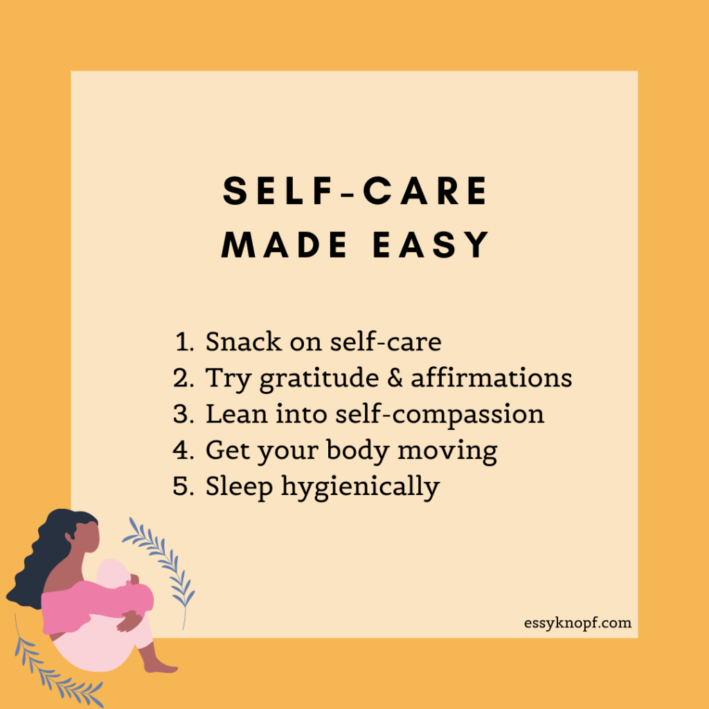 Essy Knopf self-care ticks social work