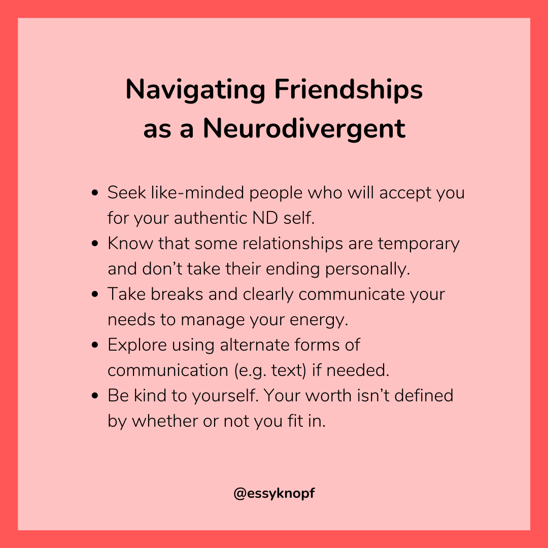 Why friendships can be so challenging for autistics and ADHDers