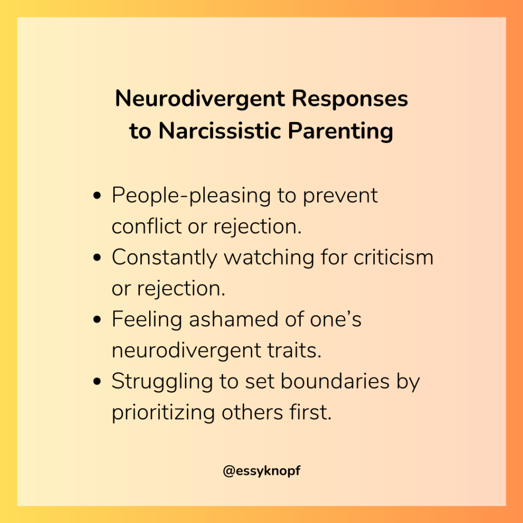 Essy Knopf narcissistic parents