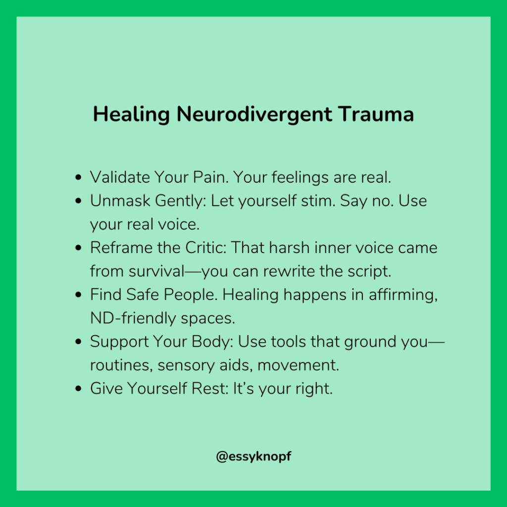 Essy Knopf neurodivergent trauma