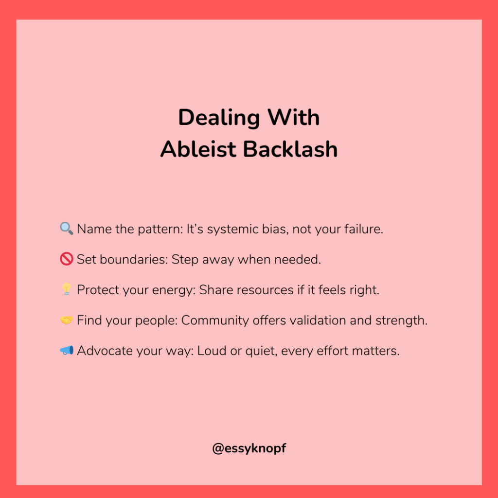 Essy Knopf neurodivergent advocacy