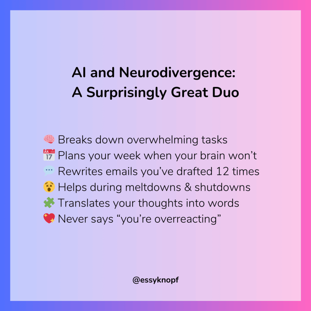 Essy Knopf AI and neurodivergence