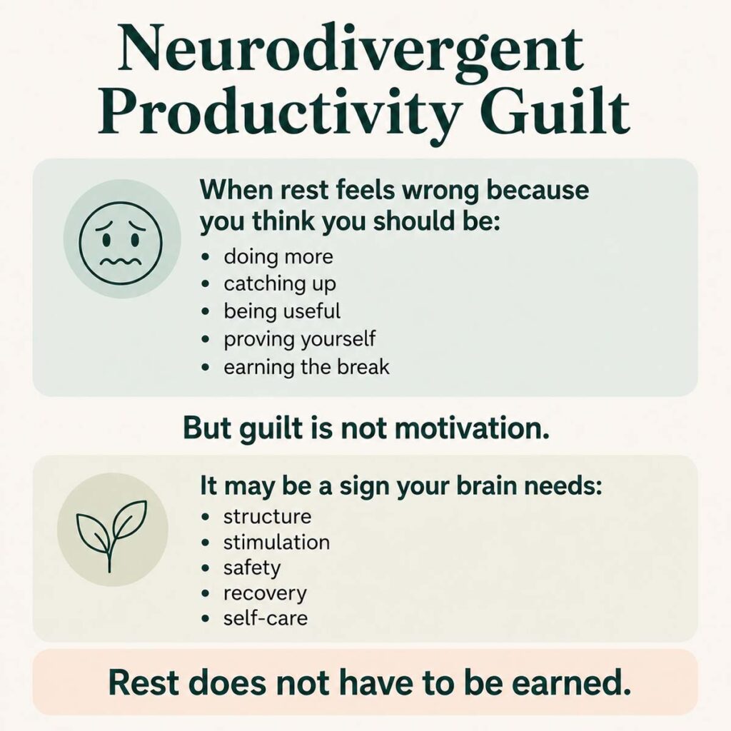 Essy Knopf neurodivergent productivity guilt